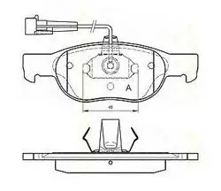 Disk Balata Ön (Fiat: Marea 1.6 16V 96-/ Fiat: Brava 1.6 16V 96 -)
