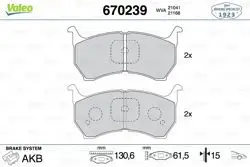 Fren Balatası Ön-Mazda: 626 87-92