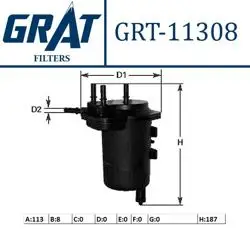 Mazot Filtresi 80 100 Bg Megane II Scenic II 1.5 K9k