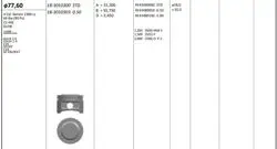 Piston 79.00 mm (+ 1.00) Opel Astra G Vectra B Vectra C Zafira A 1.6 Z16xe
                                Takım