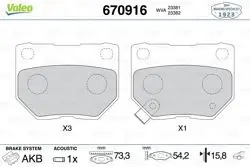 Fren Balatası Arka Subaru Impreza 2.0I 0001
