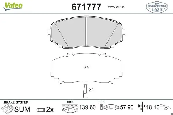 Fren Balatası Ön Mazda Cx5 2.2D 17-Cx7 2.3 2.5 2.2D 06-Cx9 2.5 3.7 07 -