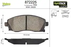 Fren Balatası Ön Opel Corsa C 02-Combo 1.7Dı Dtı 02-Tigra 1.4 1.6 04-17mm