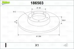 Fren Diski Arka Düz-(266-5)-(Subaru: Forester 98 > 10 / Impreza 98 > / Legacy 98 >)