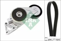 Kanallı Kayış Seti 6Pk1043 (Peugeot Partner 1.9D Dw8 Fiat Bravo Brava Marea 1.4 12V 1.8 16V)