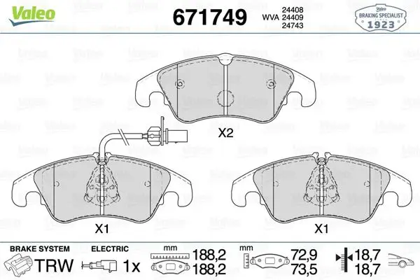 Ön Fren Balatası Audi A6 A7 Q5