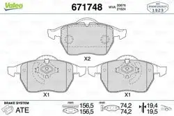 Fren Balatası Ön-Kablosuz VW Golf 98-06 Polo 05-10 Audi A3 97-03 Seat Leon 00-06