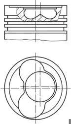 Piston + Segman Komple-Std (1.2.Sıl) (VW Transporter 97-04) ACV-Anj-Ajt