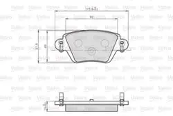 Fren Balatası Arka Renault Kangoo 1.9Dcı 01-Mondeo 00-19.8mm