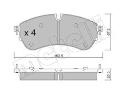 / On (1La) / Arka (1Lb) Fren Balatası-(VW Crafter 17 -)