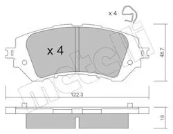 / Fren Balatası Ön (Toyota Yaris 15 /)