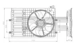 Fan Davlumbazı (VW: Polo 10-15 / Audi: A1 11-/ Seat: Toledo 13-Fabia 11 -)