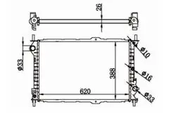 Su Radyatörü Brazing M / T Ford Tourneo Connect 1.8 06.02-12.13