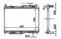 Su Radyatörü Brazing M / T (Ford: Fiesta 1.4 Benzinli 08-12) 4 A / T-M / T