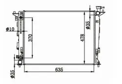 Su Radyatörü Brazing Hyundai Ix35 11-15 / Sportage 11-15 1.6 Benzinli A / T