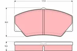 Fren Balatası Ön Ford Transit 85-92 P100 87-92