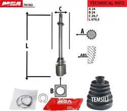 Aks Kafası İç Sağ Mafsallı Rulmanlı (Fiat: Doblo 1.9 JTD Albea 1.3 JTD 06- Fiorino 1.3Mtj)