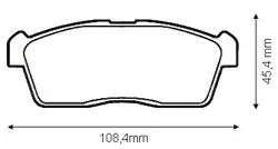 Balata Fren Ön-(Suzuki: Alto 09 > 12 / Cary-Sk413 00 > 10 / Daihatsu: Coure 03 > / Sirion 05 >)