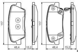Fren Balatası Arka Hyundai Santafe 06-12 Genesıs 11-/ Kia Sorento 09-/