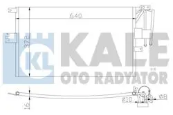 Klima Radyatörü Kondenser [Brazıng Al / Al] (Opel: Vectra B 1.6I 2.0I 1.7Td 1.6I / 1.8I / 2.0I / 2.2I 16V 2.5I V6 95= > Kurutucusuz [602×370×16]