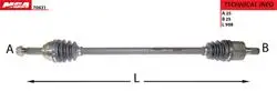 Aks Komple Sağ-(ABS Li)-(Hyundai: Accent 00 > 06 Milenyum Admıre 1.3 1.5 / Getz 03 > 06 1.3-1.6)