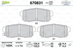 Fren Balatası Arka-Mazda Rx8 1.3 03-12 Suzuki Ignıs 1.3 1.5 00 -