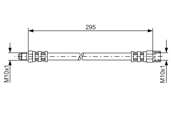 Fren Hortumu Arka 295 mm (Xc90) (03 -)