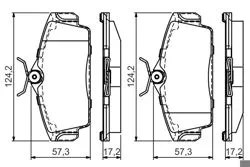 Fren Balatası Ön Nissan Almera 00-10 Primera P11 96-02 Düz Tip