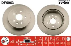 Fren Diski Arka Havalı 310 mm Toyota Crown 03-08