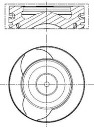 Piston + Segman 0,25mm Megane III Renault Kangoo Nissan Qashqai II Nissan Juke K9k 628 Euro 6 Motor