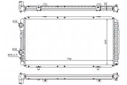 Su Radyatörü Brazing (Fiat: Boxer Jumper 2.0 HDI 2.2Hdı 2.8Hd Ducato 2.0Jtd 2.3 JTD 02-07)