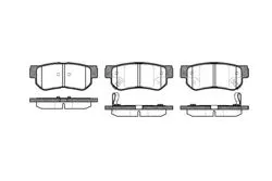 Balata Fren Arka-(Hyundai: Tucson 04 > 10 / Santafe 01 > 05 / Kia: Sporatge 04 > 08)