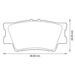 Balata Fren Arka-(Toyota: Rav4 06 > 11 / Camry 06 > 11)