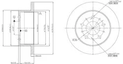 Fren Disk Arka Düz 280-5 (Fiat: Ducato 02-/ Peugeot: Boxer 02-/ Citroen: Jumper 01-02) 1400 Kg