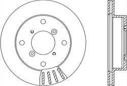 Fren Disk Ön Hava Kanallı 231-4 (Suzuki: Swift 90-02 / Suzuki: Alto 93-02)