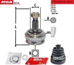 Aks Kafası Dıs-ABS Li (Fiat: Scudo Peugeot: Expert-806 Citroen: Jumpy 1.9D) 27×34×59