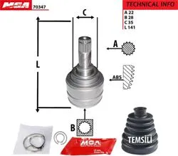 Aks Kafası İç (Opel: Corsa B C Ince Freze)