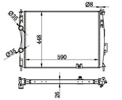 Su Radyatörü Brazing Nissan Qashqai 1.6İ M / T 2007-2014