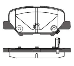 Balata Fren Arka-(Mitsubishi: Asx 12 > > / Outlander 12 > > / Mazda-6 13 > > )