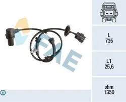 ABS Sensörü Chevrolet Aveo / Kalos 04-Ön Sol