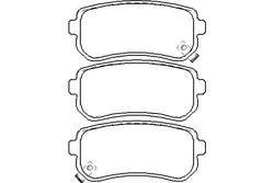Balata Fren Arka-(Hyundai: i20 08 > 12 / i30 08 > / Ix35 11 > / Kia: Cerato 10 > 13 / Ceed 08 > 11 / Sportage 11 >)