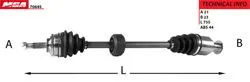 Aks Komple Sağ ABS Li Clio II Kangoo II Symbol 1.5 K9k Thalia 1.6 16V K4m
