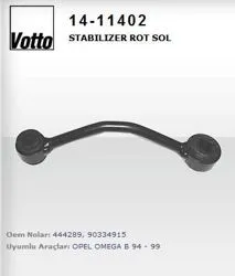 14.11402 / Stabilizer Rot Sol Arka (Opel Omega B 94 -)