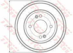 Fren Kampana Arka 243.5-4 Hyundai Getz 03 -