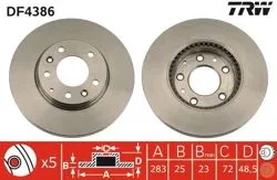 Fren Diski Ön Havalı-(283-5)-(Mazda-6 03 / 08)