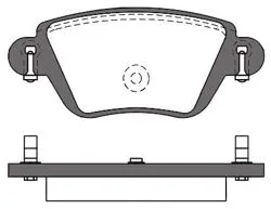 Fren Balatası Arka (Ford: Mondeo 00-04) (Renault: Kangoo 1.9 DCI-1.6 16V 01 >)