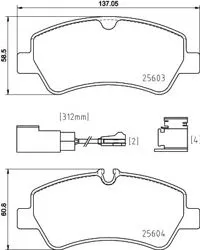 Fren Balata Arka-(Ford: Transit V363 2016 > >)