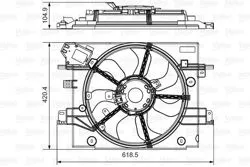 Fan Motoru Davlumbazlı (Dacia Duster 1.5 DCI 10 /)