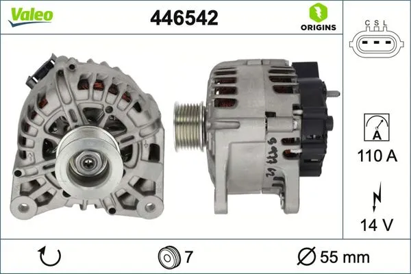 Alternatör 120A (Nissan: Juke 1.6 10 -) *O.E.*