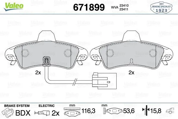 Fren Balatası Arka Wva 21586 Ford Mondeo Ghıa